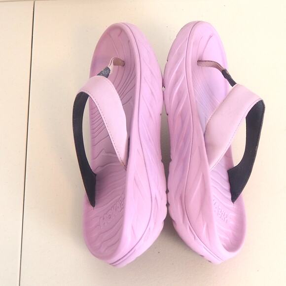 Hoka One One Sandals Women's Size11 Purple Comfort Casual Thong Flip Flops - Picture 7 of 10